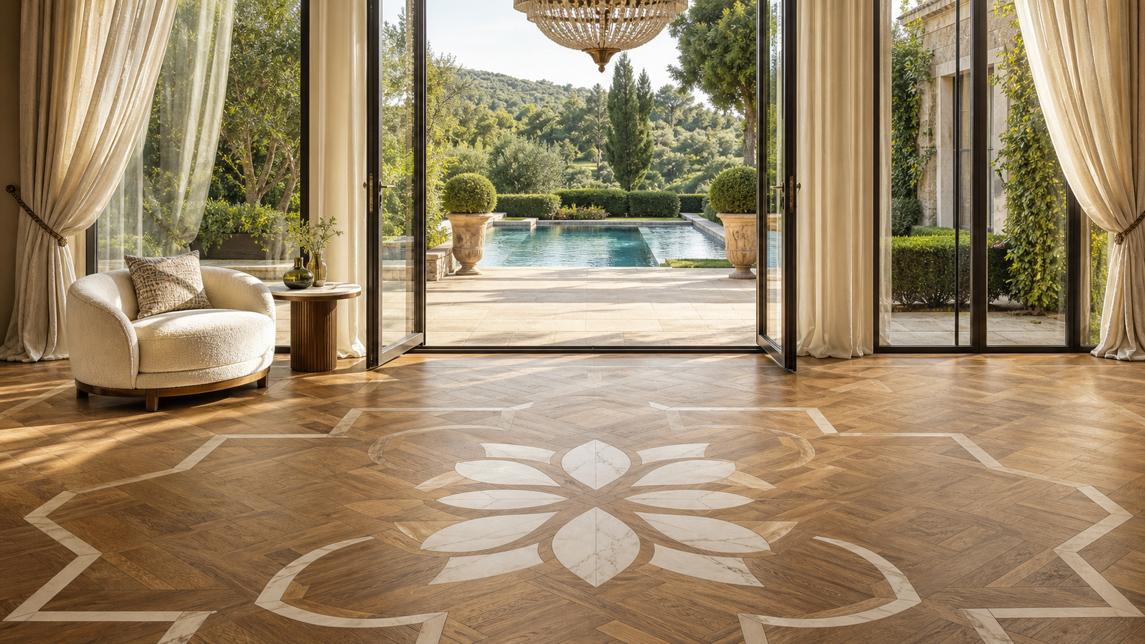 Azalea wall and floor surface