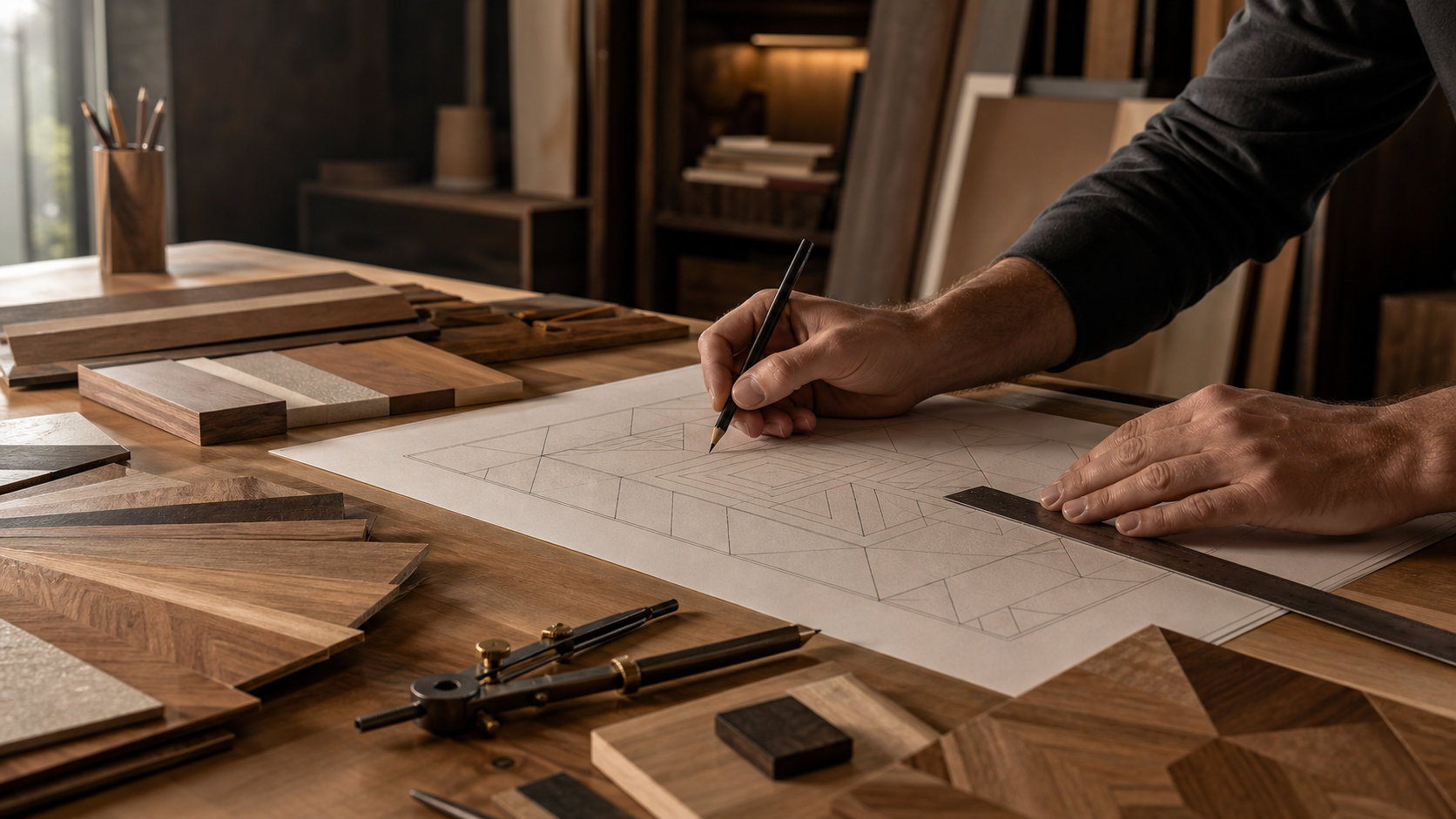 Sample and specification discussion for wood surfaces